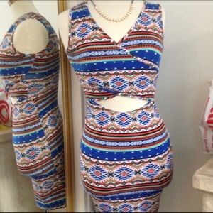 Melissa Pattern Midi Dress